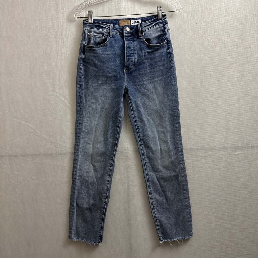 Driftwood Women's Size 24 Cropped Straight Leg Blue Denim Meg Jeans